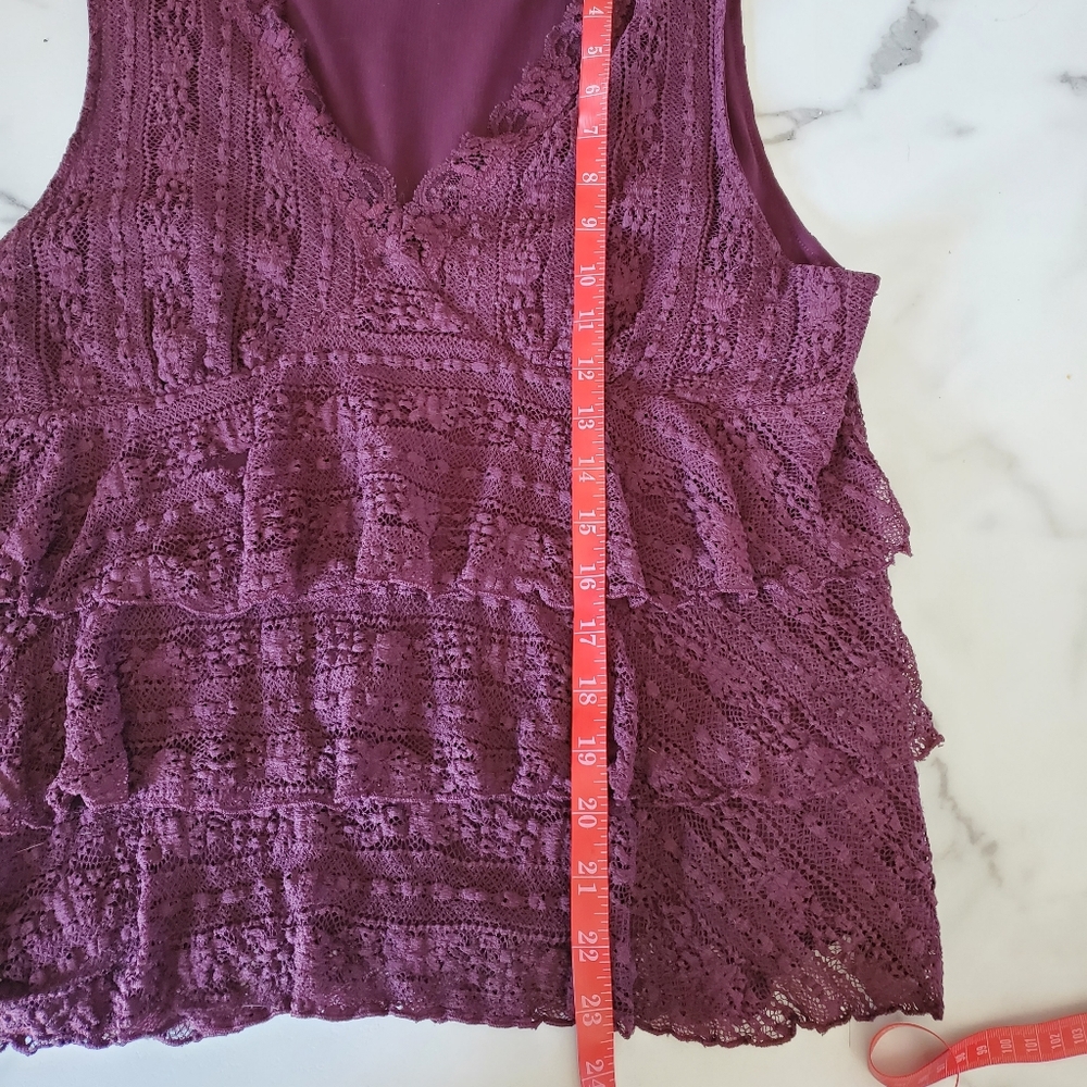 Apt 9 Ruffled Lace Tank Top size XL - Picture 11 of 15